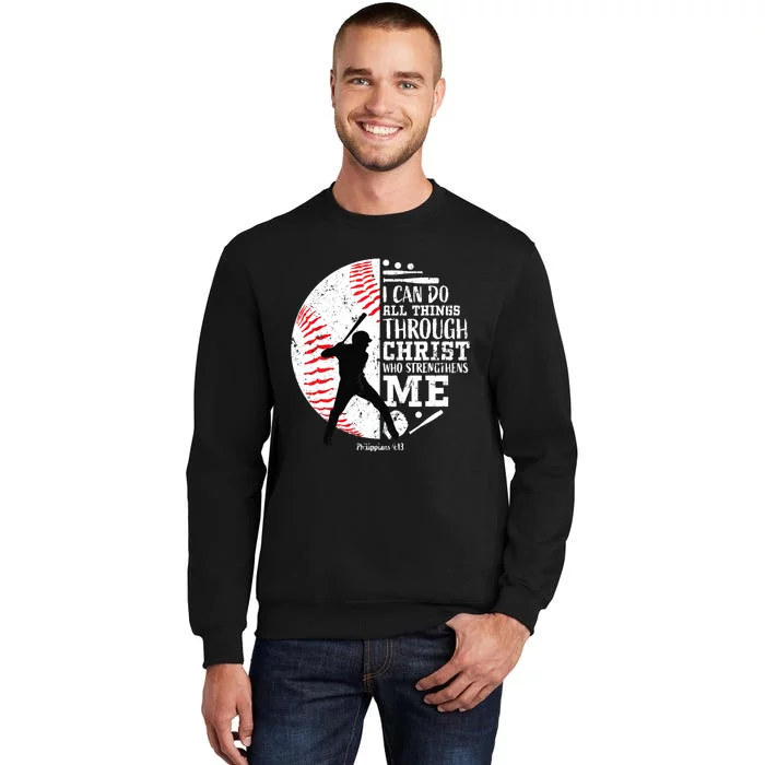 Gifts Baseball Players Teens Boy Christian Bible Verse Sweatshirt