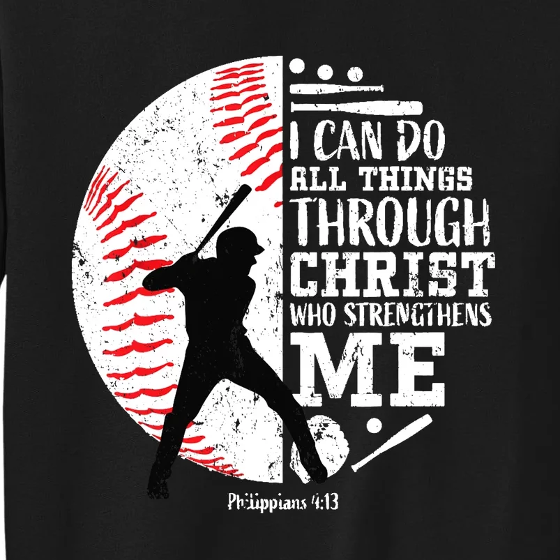 Gifts Baseball Players Teens Boy Christian Bible Verse Sweatshirt