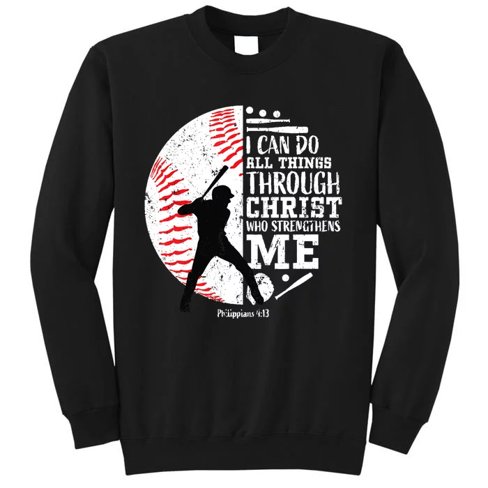 Gifts Baseball Players Teens Boy Christian Bible Verse Sweatshirt