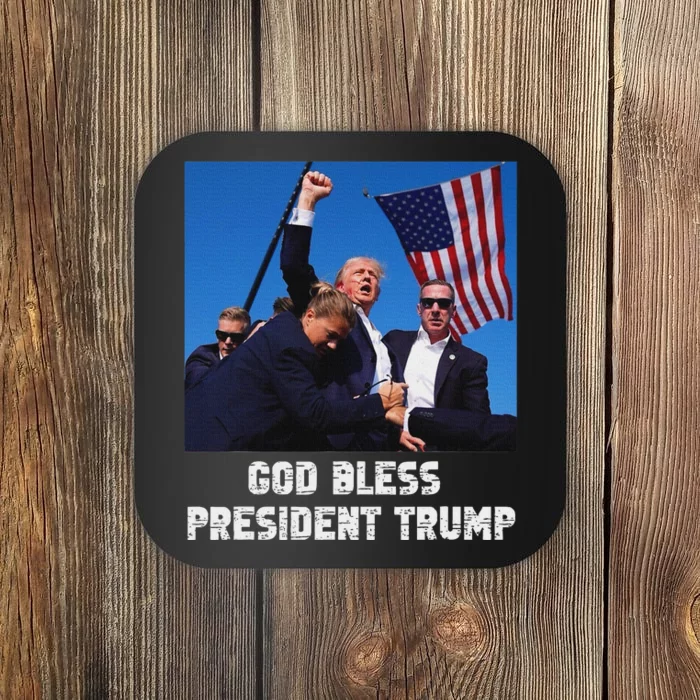 God Bless President Trump 2024 Patriot Coaster