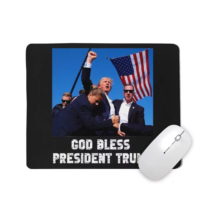 God Bless President Trump 2024 Patriot Mousepad