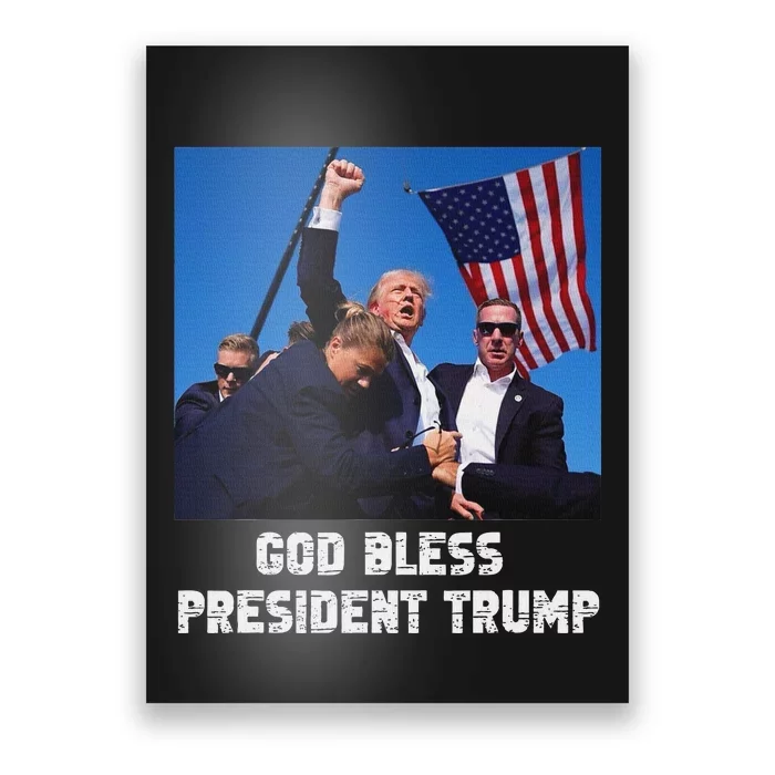 God Bless President Trump 2024 Patriot Poster