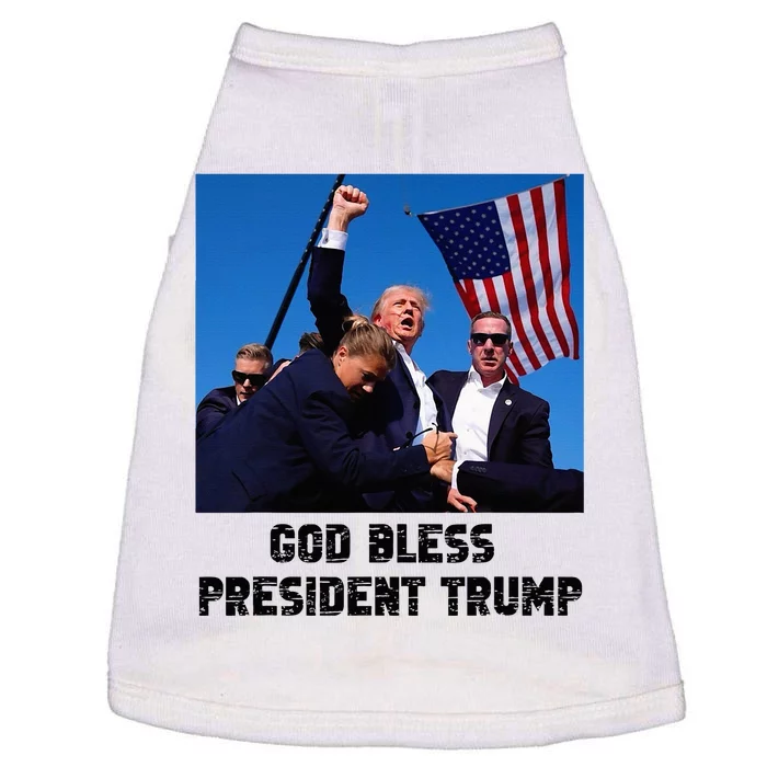 God Bless President Trump Donald Trump 2024 Doggie Tank