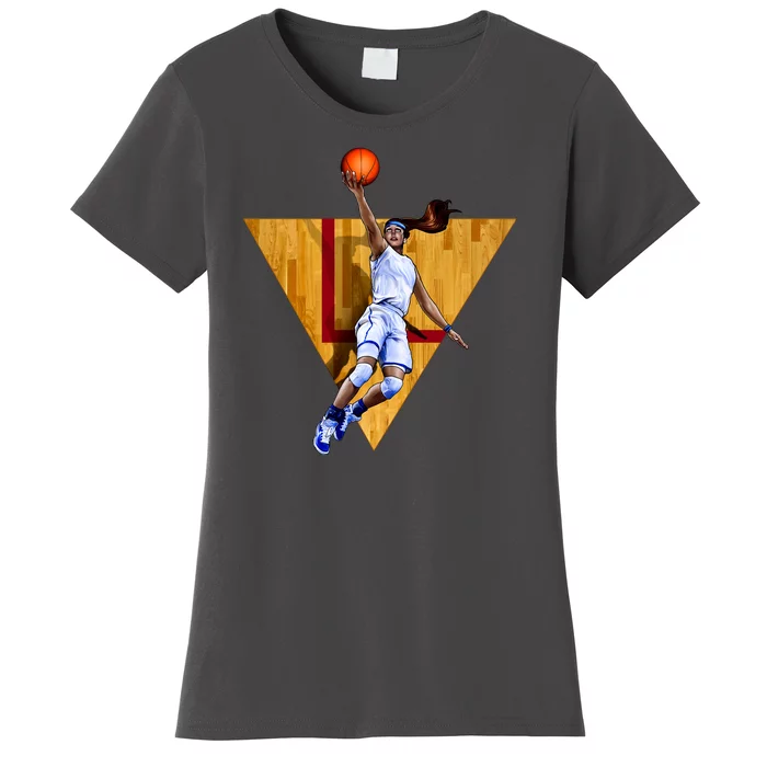 Girl Basketball Player Layup In Action Women's T-Shirt