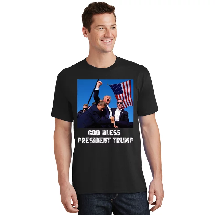 God Bless President Trump Donald Trump 2024 T-Shirt