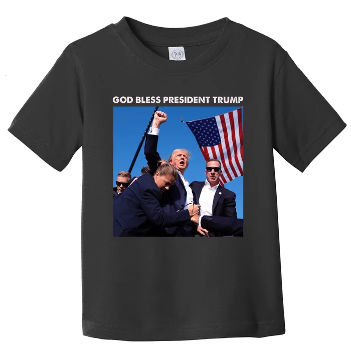 God Bless President Trump Trending Trump Was Just Shot At Pennsylvania Toddler T-Shirt