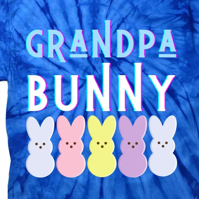 Grandpa Bunny Pap Funny Easter Bunny Dad Mom Fun Gift Tie-Dye T-Shirt