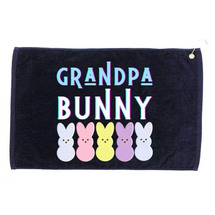 Grandpa Bunny Pap Funny Easter Bunny Dad Mom Fun Gift Grommeted Golf Towel