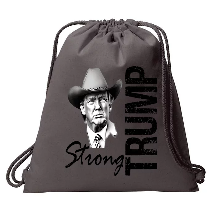 God Bless President Trump Trending Trump Strong 2024 Pennsylvania Drawstring Bag