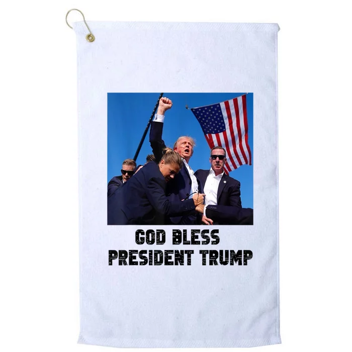 God Bless President Trump Donald Gift Trump 2024 Platinum Collection Golf Towel