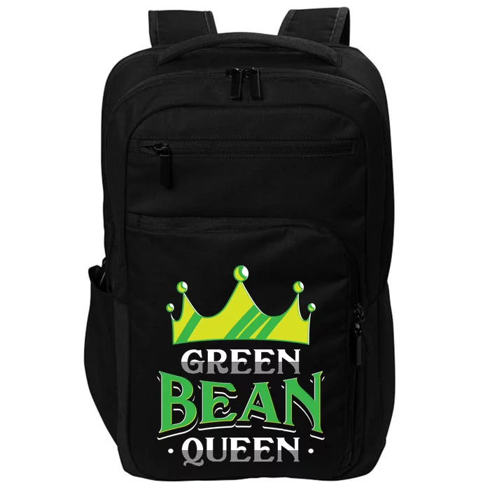 Green Bean Queen Artwork Vegan Gift Impact Tech Backpack