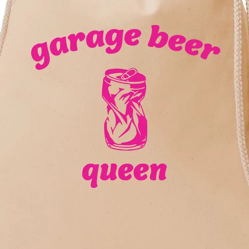 Garage Beer Queen Drawstring Bag