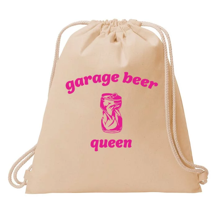 Garage Beer Queen Drawstring Bag