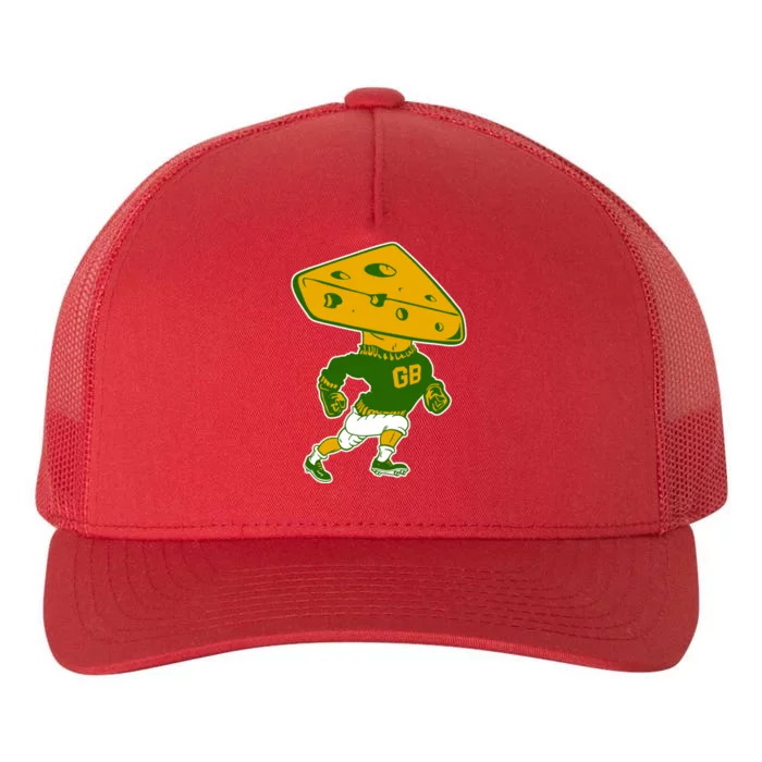 Green Bay Retro Mascot Cheese Head Man