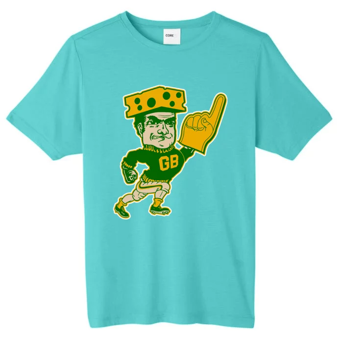 Green Bay Retro Style Packers Fan Go Pack ChromaSoft Performance T-Shirt