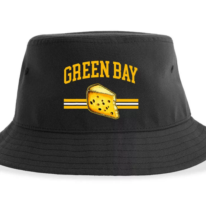 Green Bay Retro Vintage Classic Wisconsin Gift Sustainable Bucket Hat