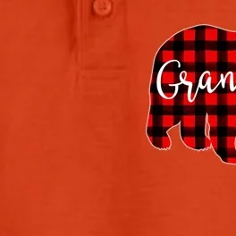 Grandma Bear Red Plaid Matching Family Christmas Eve Buffalo Gift Dry Zone Grid Performance Polo