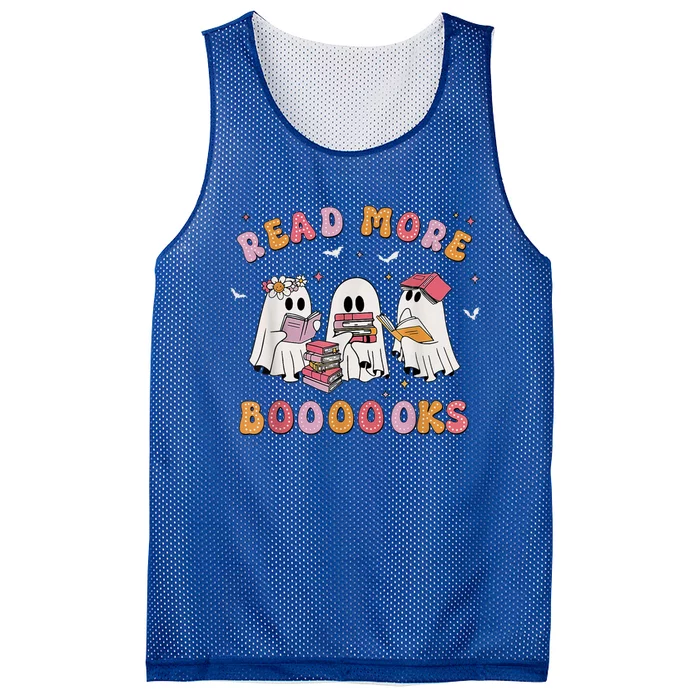 Ghost Book Read More Books Teachers Halloween Mesh Reversible Basketball Jersey Tank