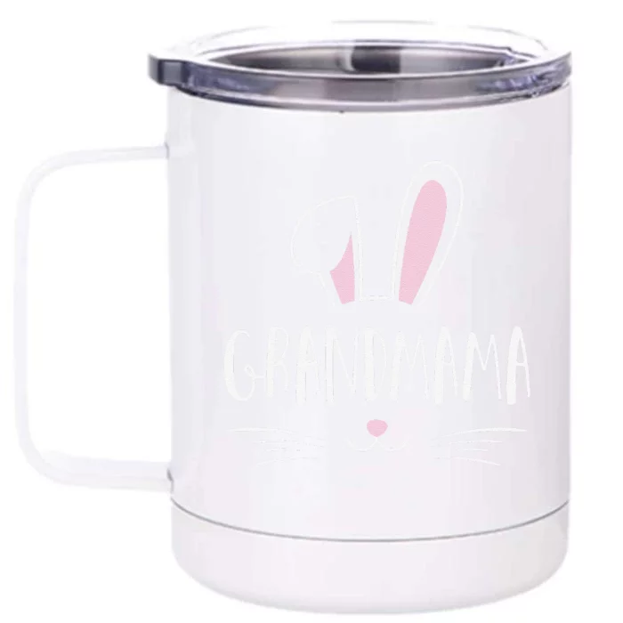 Grandmama Bunny Rabbit Family Group Easter Mother's Day Front & Back 12oz Stainless Steel Tumbler Cup