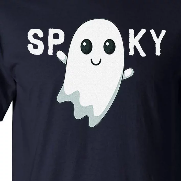 Ghost Boo Sheet Spooky Halloween Sayings Tall T-Shirt