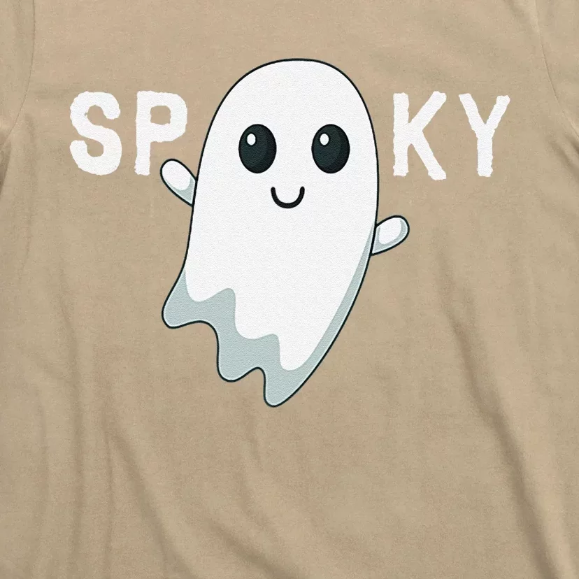 Ghost Boo Sheet Spooky Halloween Sayings T-Shirt