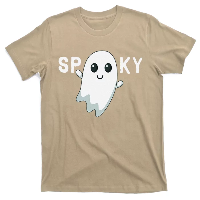 Ghost Boo Sheet Spooky Halloween Sayings T-Shirt