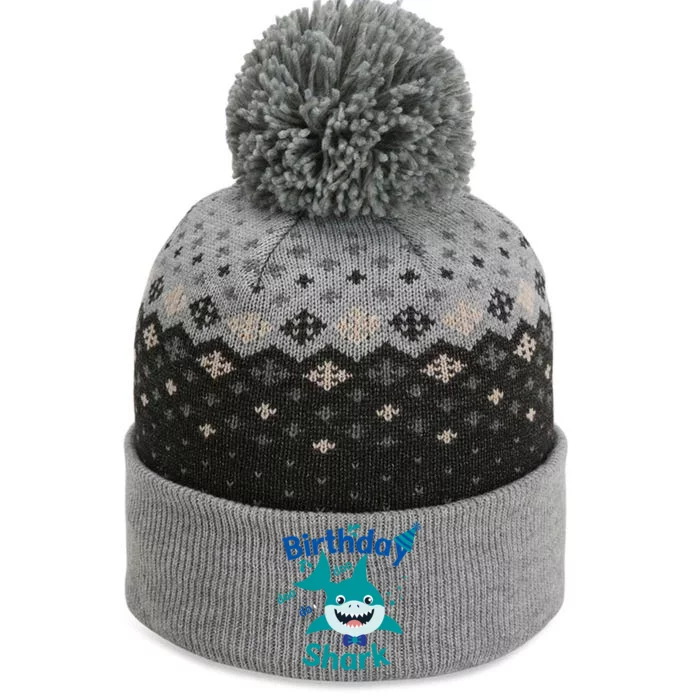 Green Birthday Shark Doo Doo Do The Baniff Cuffed Pom Beanie