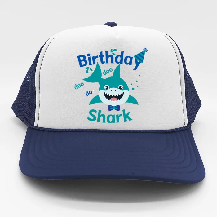 Green Birthday Shark Doo Doo Do Trucker Hat