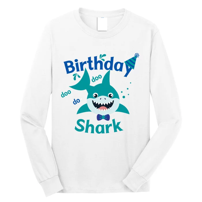 Green Birthday Shark Doo Doo Do Long Sleeve Shirt