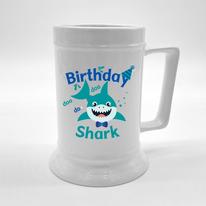 Green Birthday Shark Doo Doo Do Front & Back Beer Stein