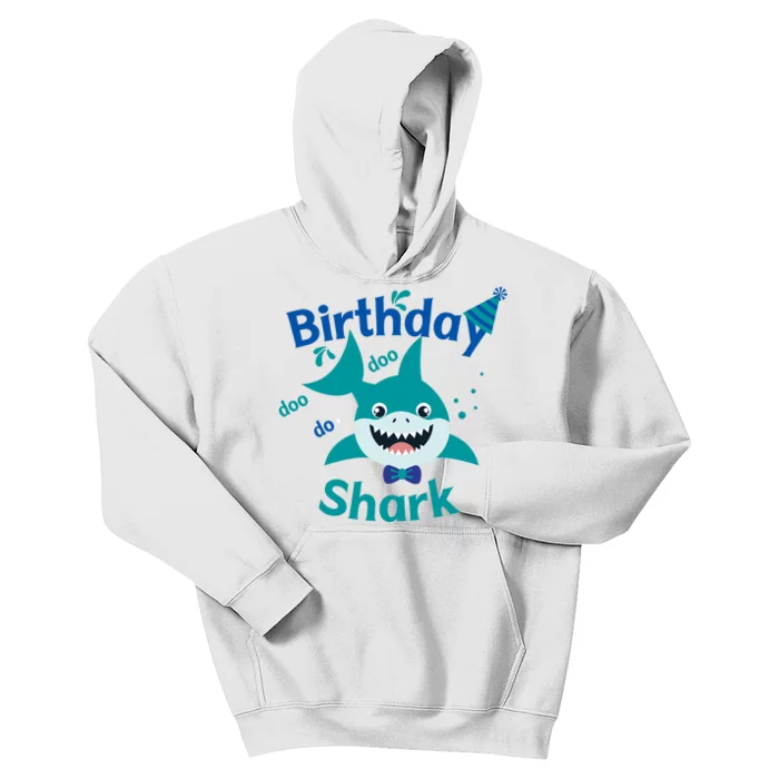 Green Birthday Shark Doo Doo Do Kids Hoodie