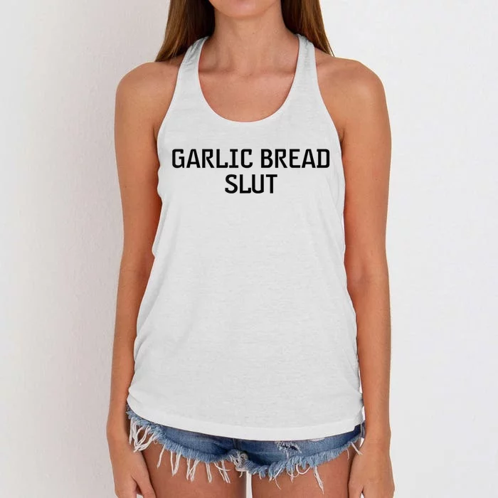 Garlic Bread Slut Women's Knotted Racerback Tank