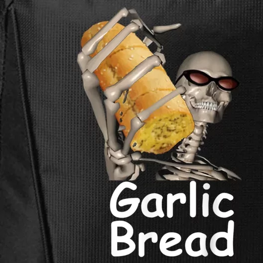 Garlic Bread Skeleton Funny Tees City Backpack