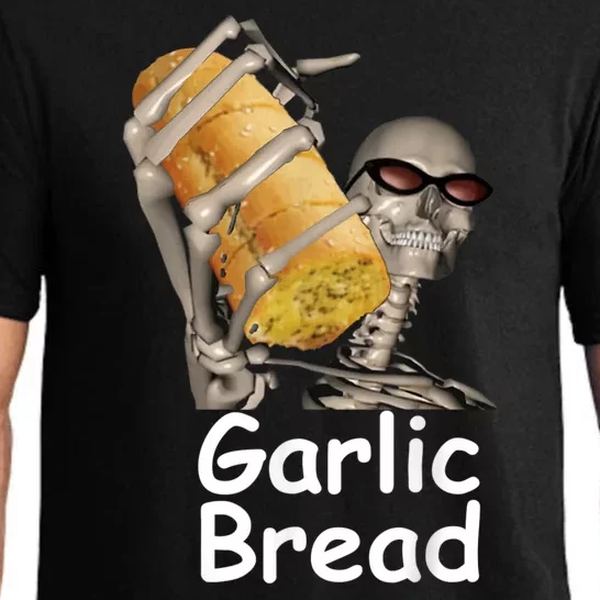 Garlic Bread Skeleton Funny Tees Pajama Set