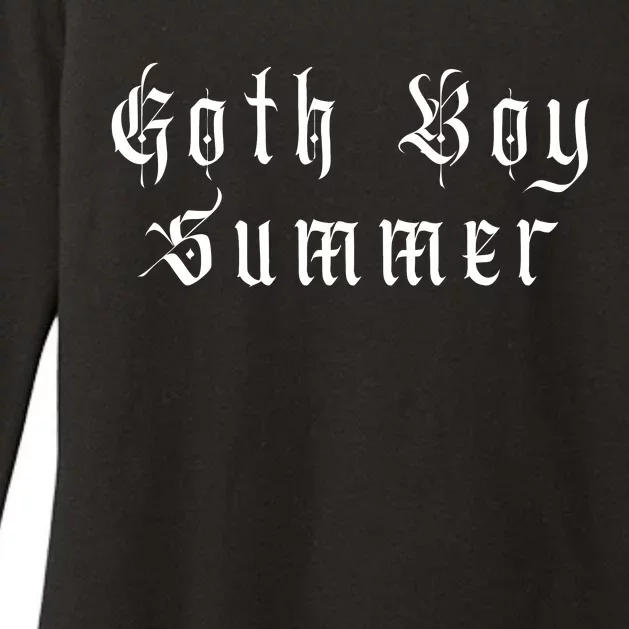 Goth Boy Summer Womens CVC Long Sleeve Shirt