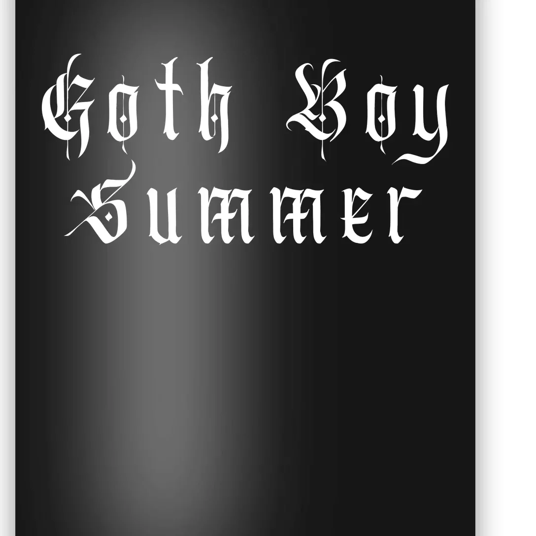 Goth Boy Summer Poster