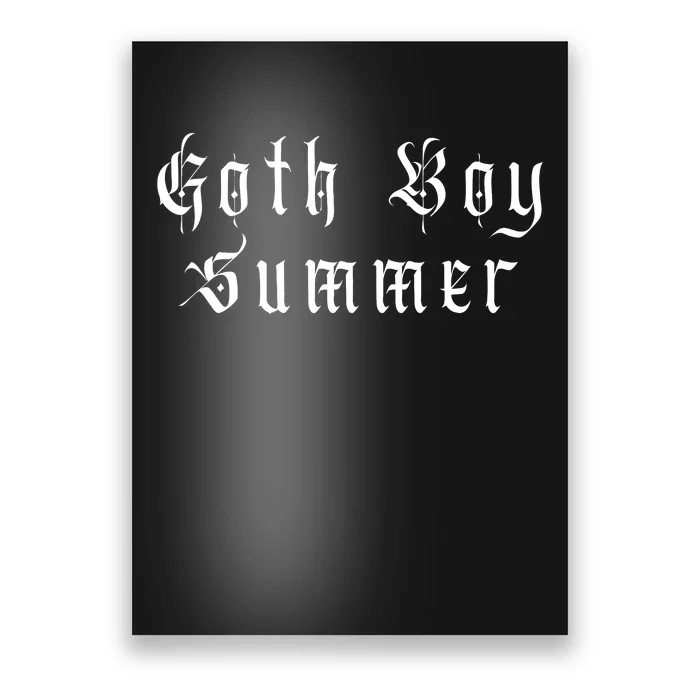 Goth Boy Summer Poster