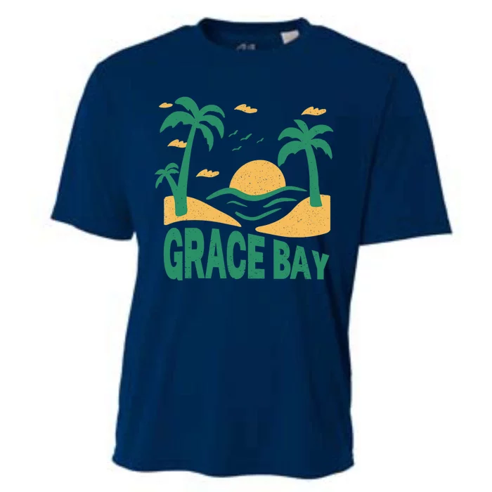 Grace Bay Summer Vacation Travel Souvenir Cooling Performance Crew T-Shirt