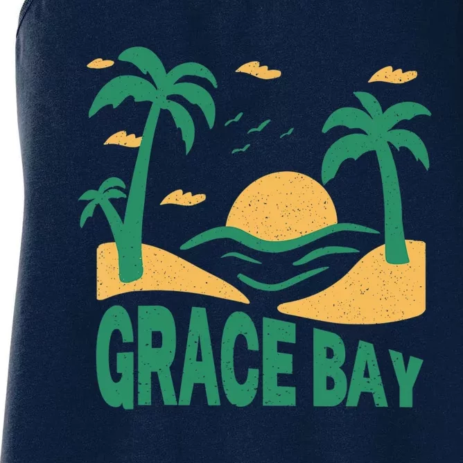 Grace Bay Summer Vacation Travel Souvenir Women's Racerback Tank