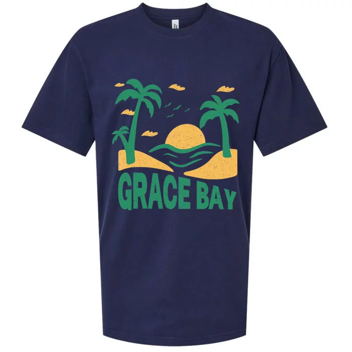 Grace Bay Summer Vacation Travel Souvenir Sueded Cloud Jersey T-Shirt