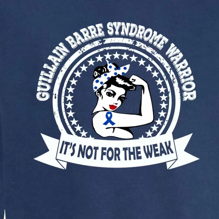 Guillain Barre Syndrome Warrior Gift Blue Ribbon Awareness Gift Garment-Dyed Sweatshirt