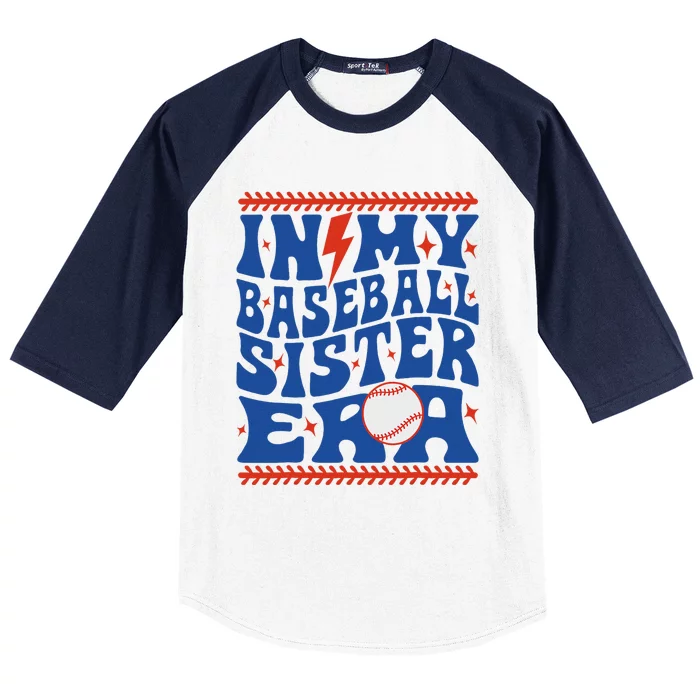 Groovy Baseball Sister Era Design Baseball Sleeve Shirt