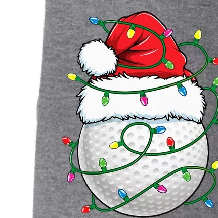 Golf Ball Santa Hat Christmas Golfing Xmas Lights Doggie 3-End Fleece Hoodie