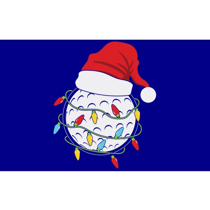 Golf Ball Santa Hat With Christmas Lights Xmas Golfer Gift Great Gift Bumper Sticker