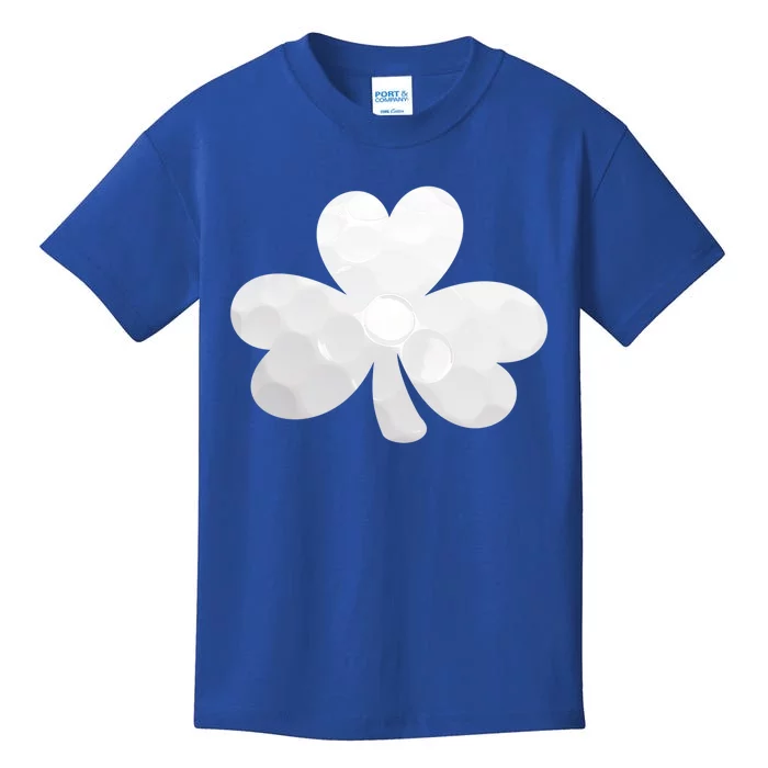 Golf Ball Shamrock St Patricks Clover Sports Fan Athlete Gift Kids T-Shirt