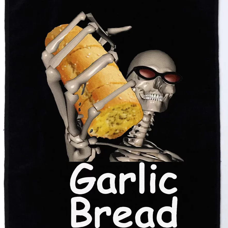 Garlic Bread Skeleton Funny Food Platinum Collection Golf Towel