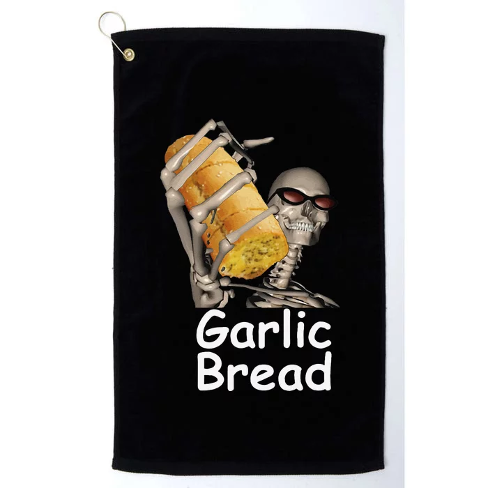 Garlic Bread Skeleton Funny Food Platinum Collection Golf Towel