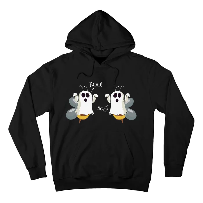 Ghost Bees Saying Boo Funny Halloween Gift Hoodie