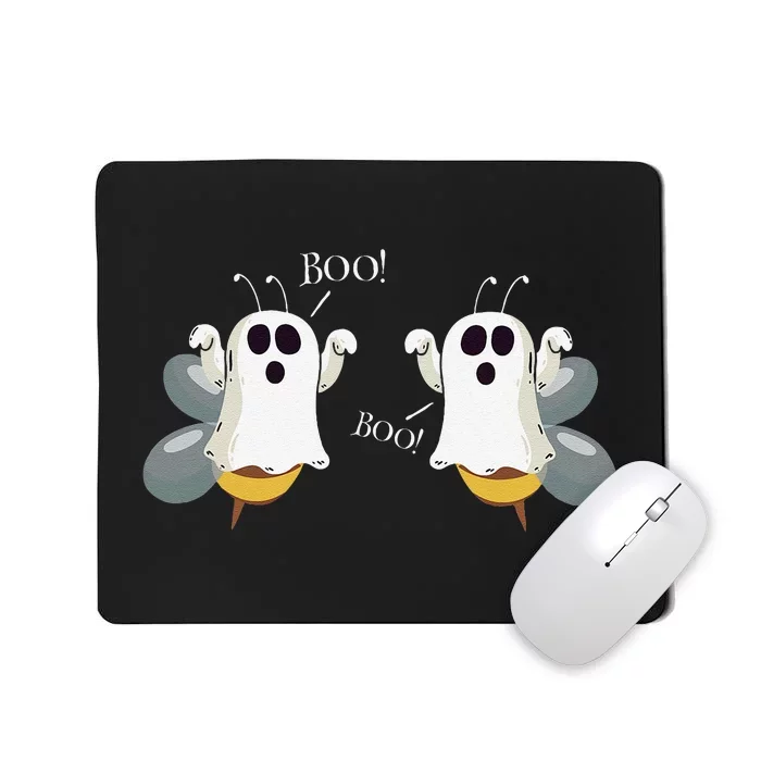 Ghost Bees Saying Boo Funny Halloween Gift Mousepad