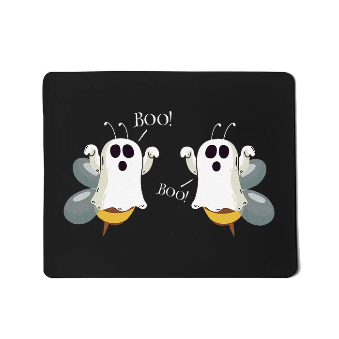 Ghost Bees Saying Boo Funny Halloween Gift Mousepad